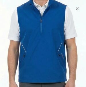 Sunice Half-Zip Vest Blue Size Large